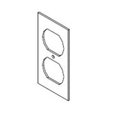 Legrand - Wiremold SGB-DP AF1and AF3 Series Single-Gang Plate with Duplex Opening